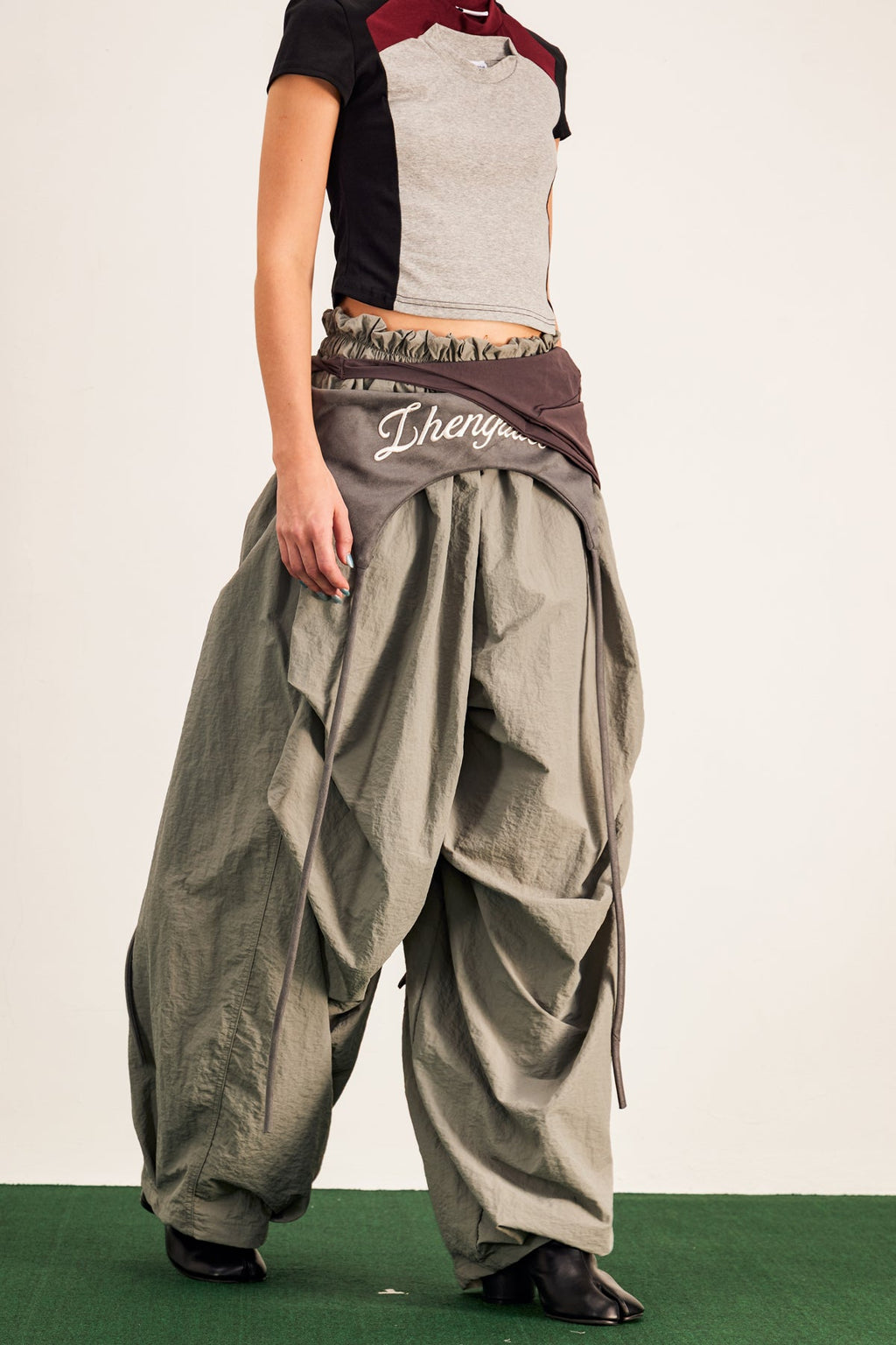 Anouk Asymmetric Deconstruct Wide Pants