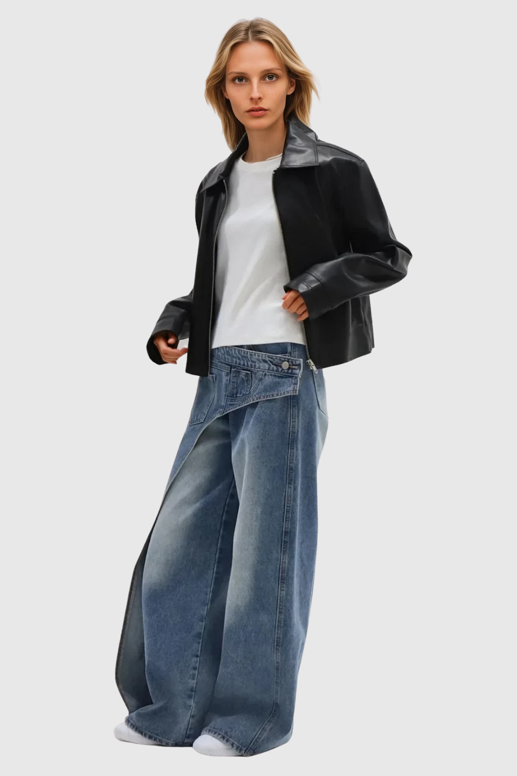 Ansgar Deconstruct Asymmetric Hayley Jeans In Blue