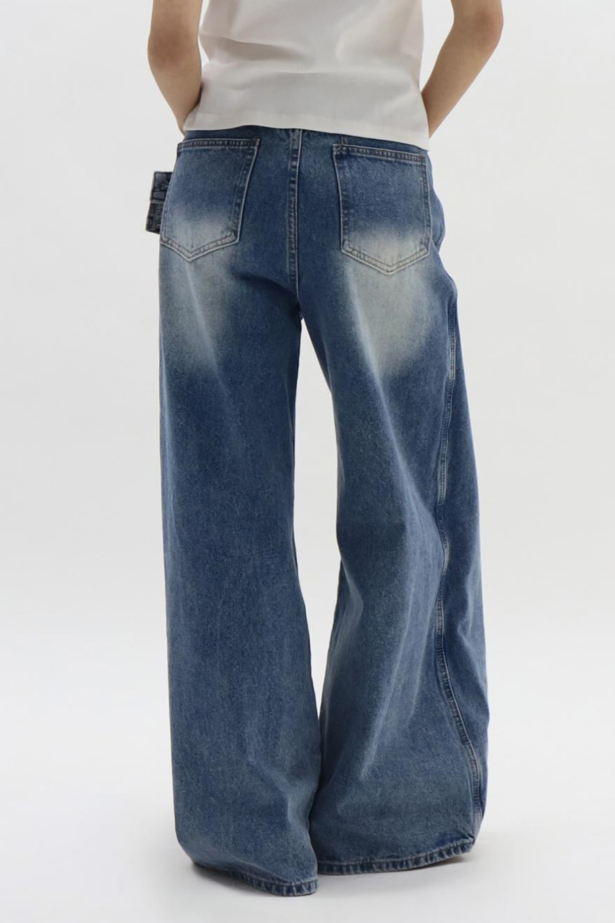 Ansgar Deconstruct Asymmetric Hayley Jeans In Blue