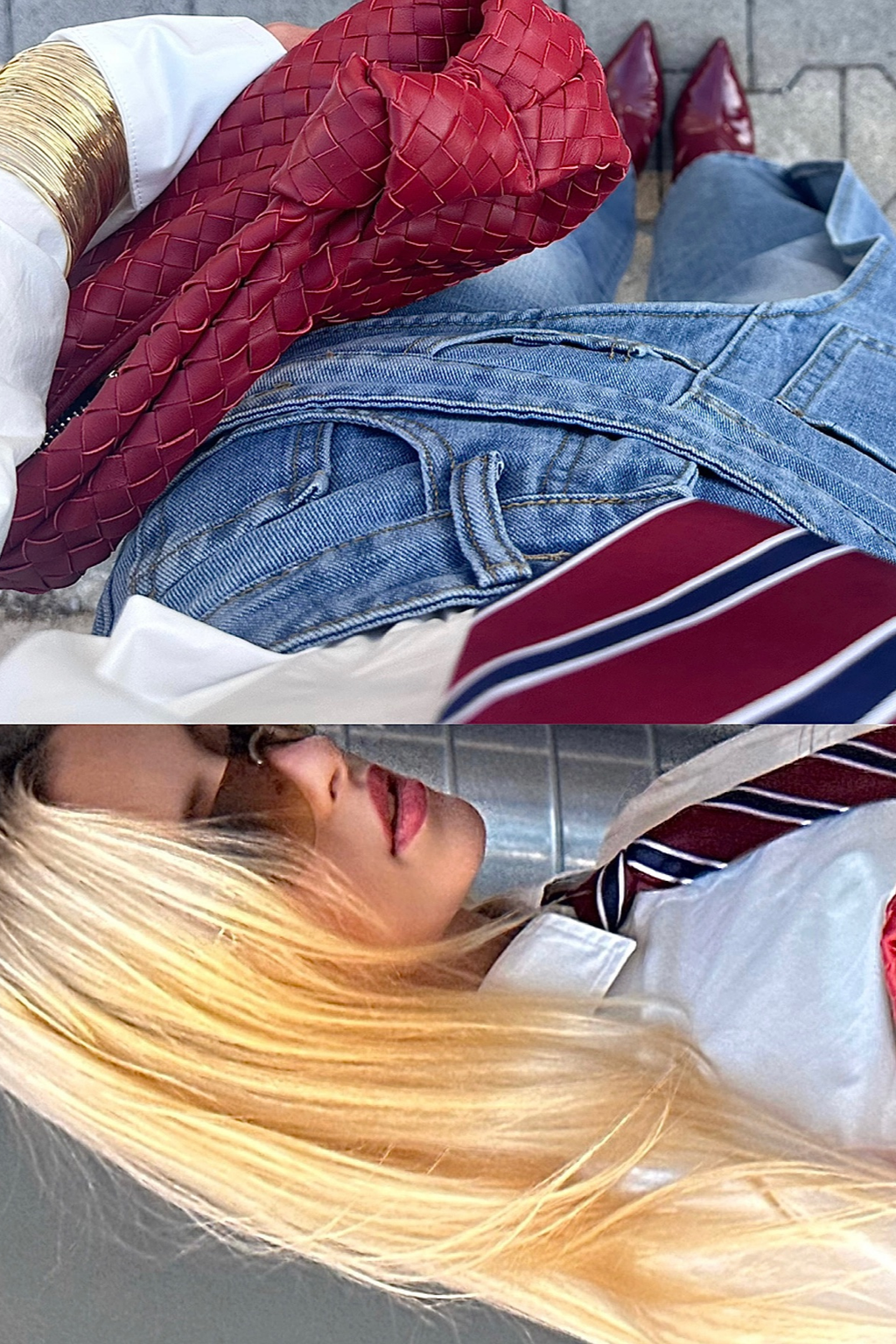 Ansgar Deconstruct Asymmetric Hayley Jeans In Blue