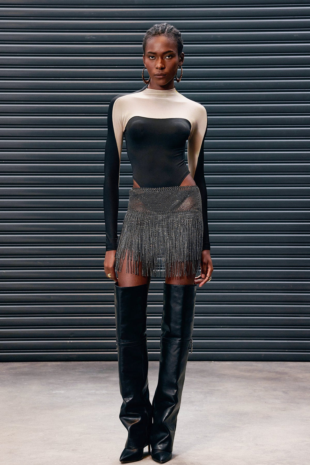 Antonella Mesh Bodycon Bodysuit