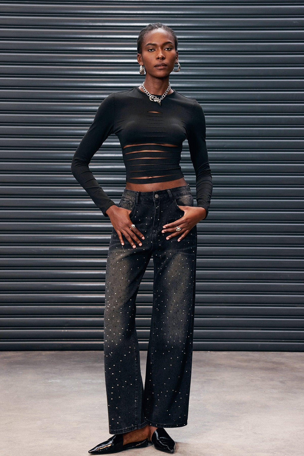 Antoniya Rhinestone Hayley Jeans