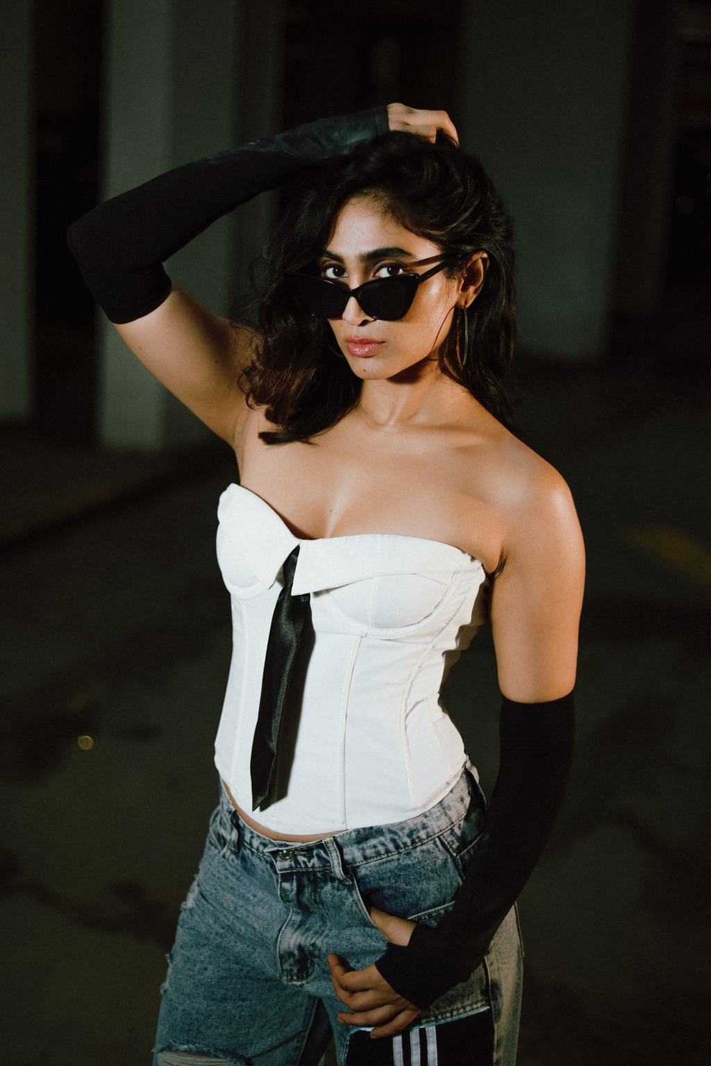 Anwen Strapless Corset Tie Top