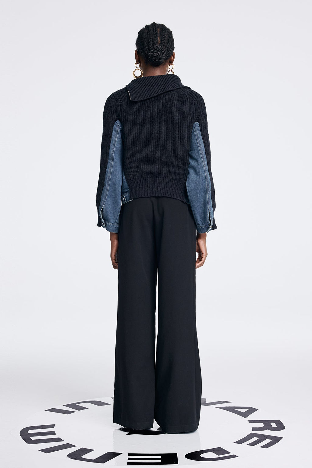 Anxhela Deconstruct Asymmetric Knit Top