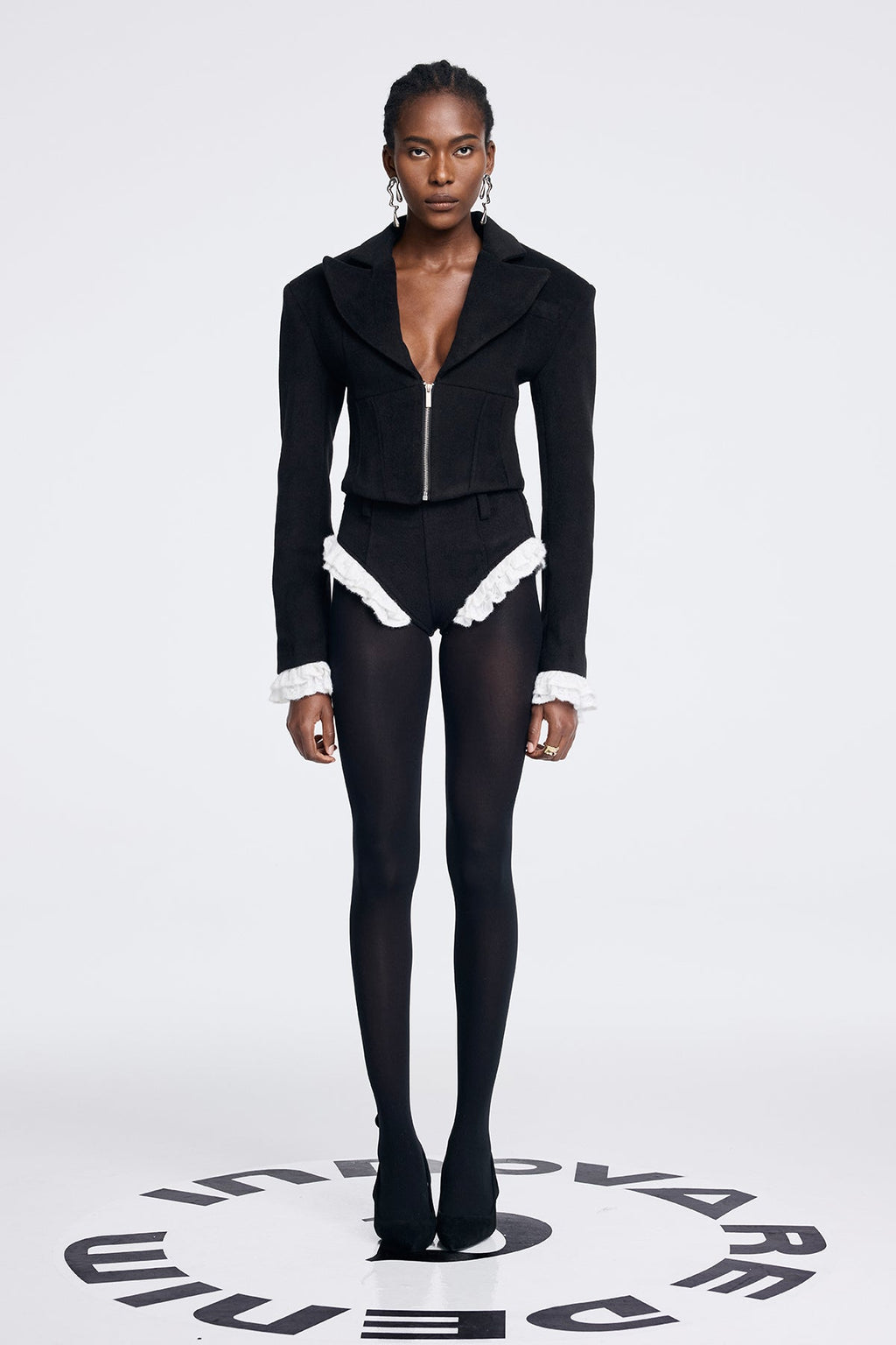 Aoife Lace Lapel Short Pants Set