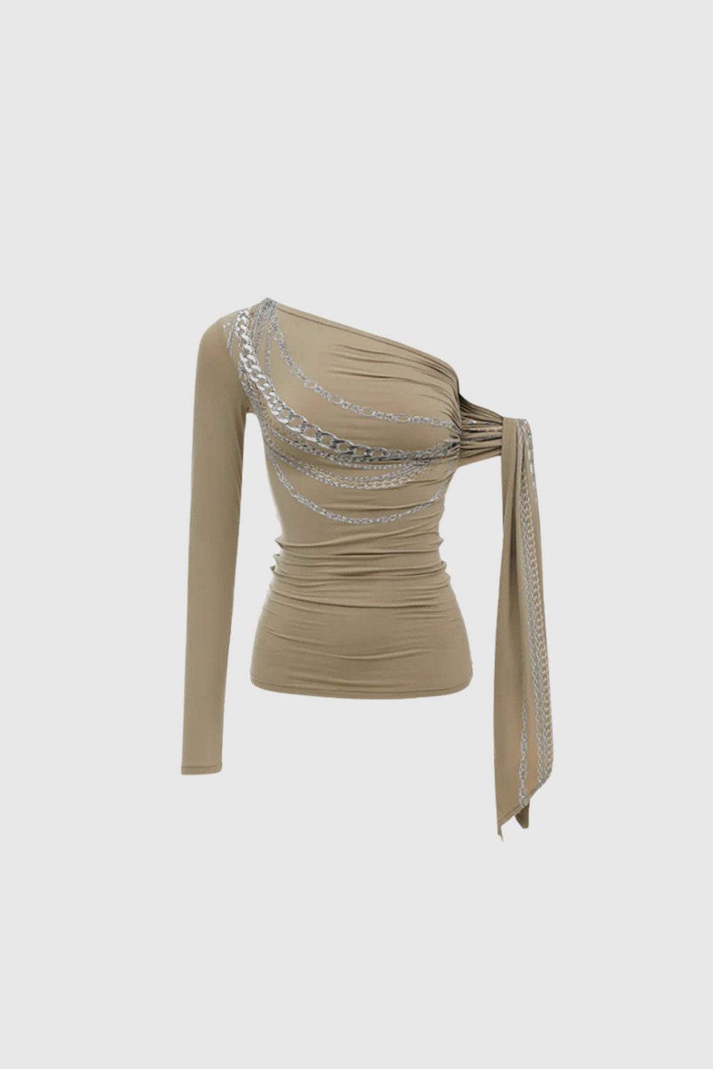 Ara Lace Up Ruch One Shouder Top