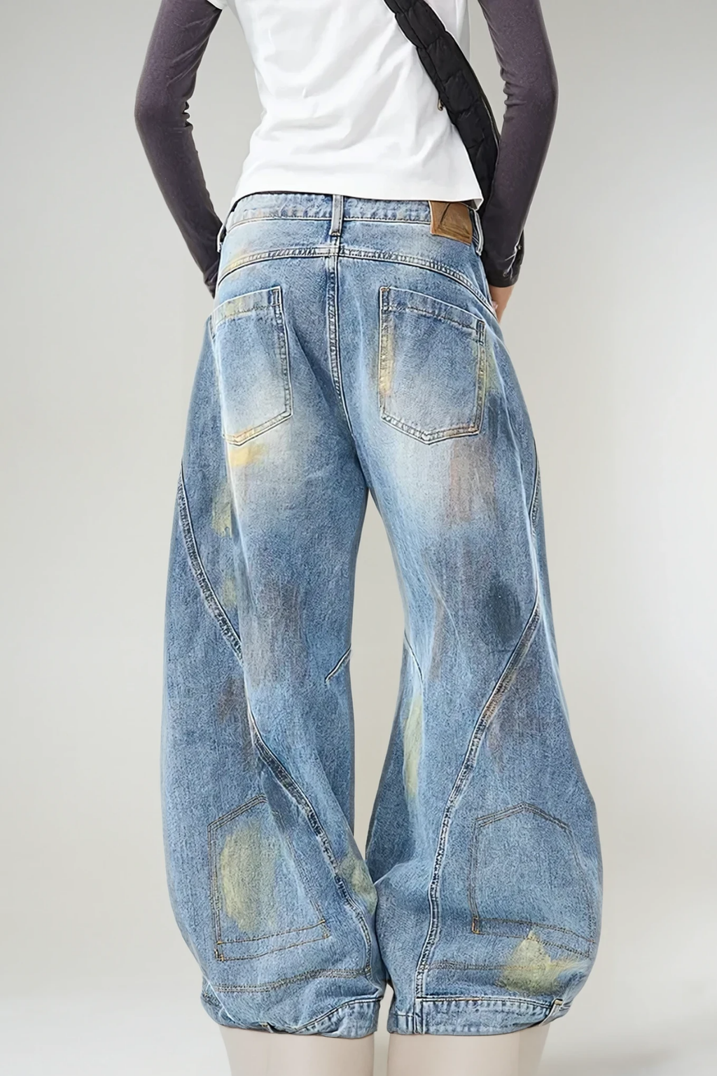 Arbana Deconstruct Wide Jeans