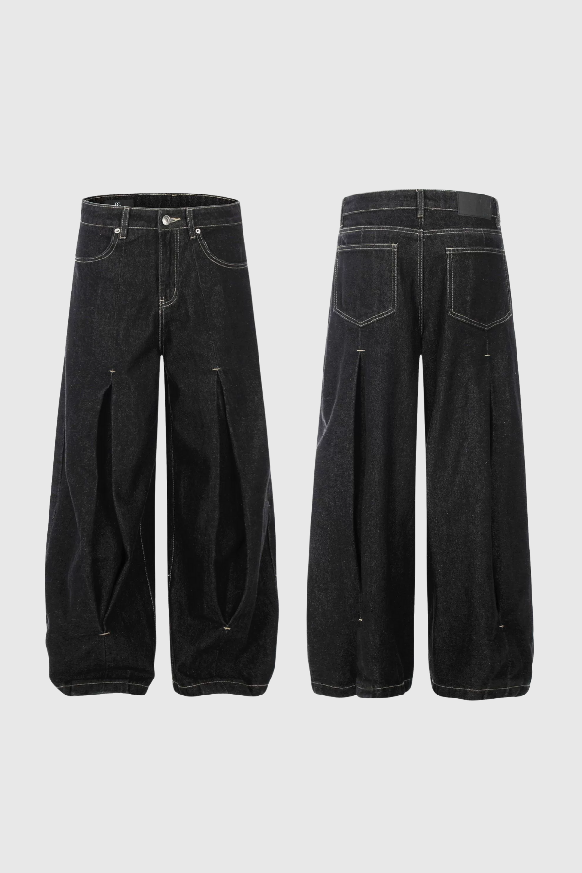 Areli Deconstruct Split Wide Jeans