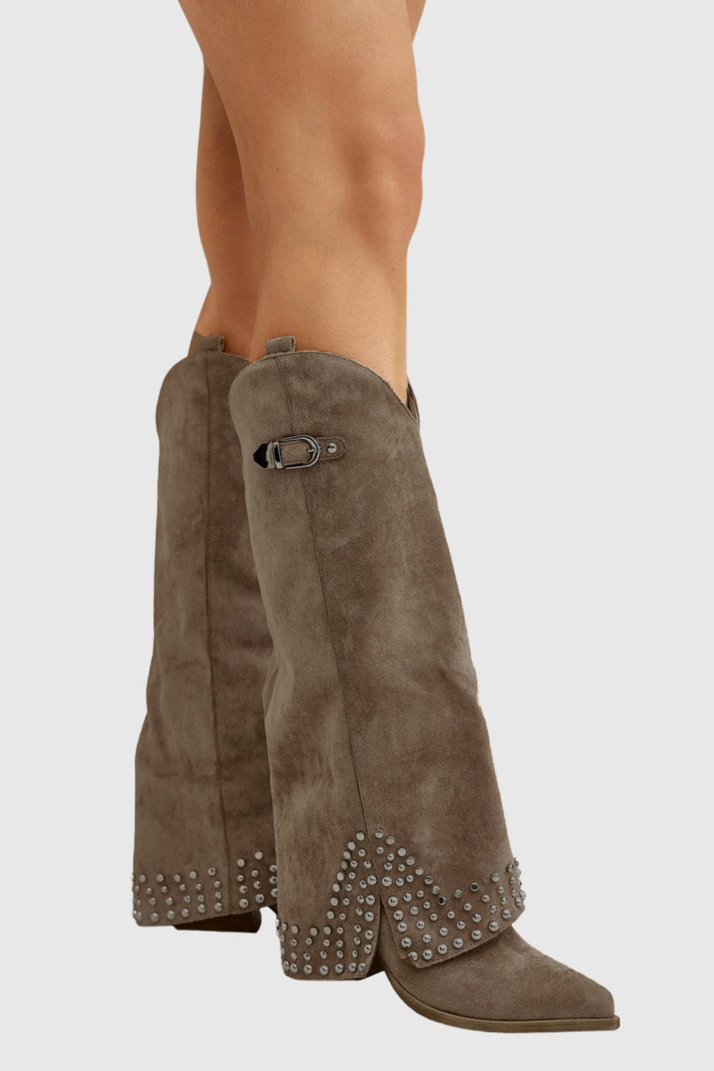 Ariamir Studded Suede Boots