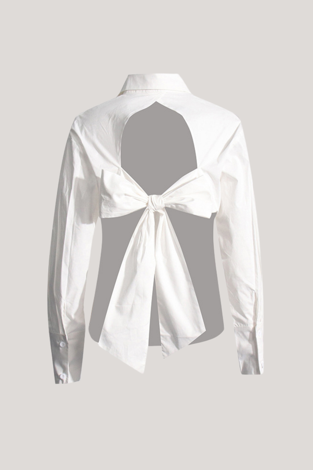 Artemis Lace Up Bow Cutout Shirt