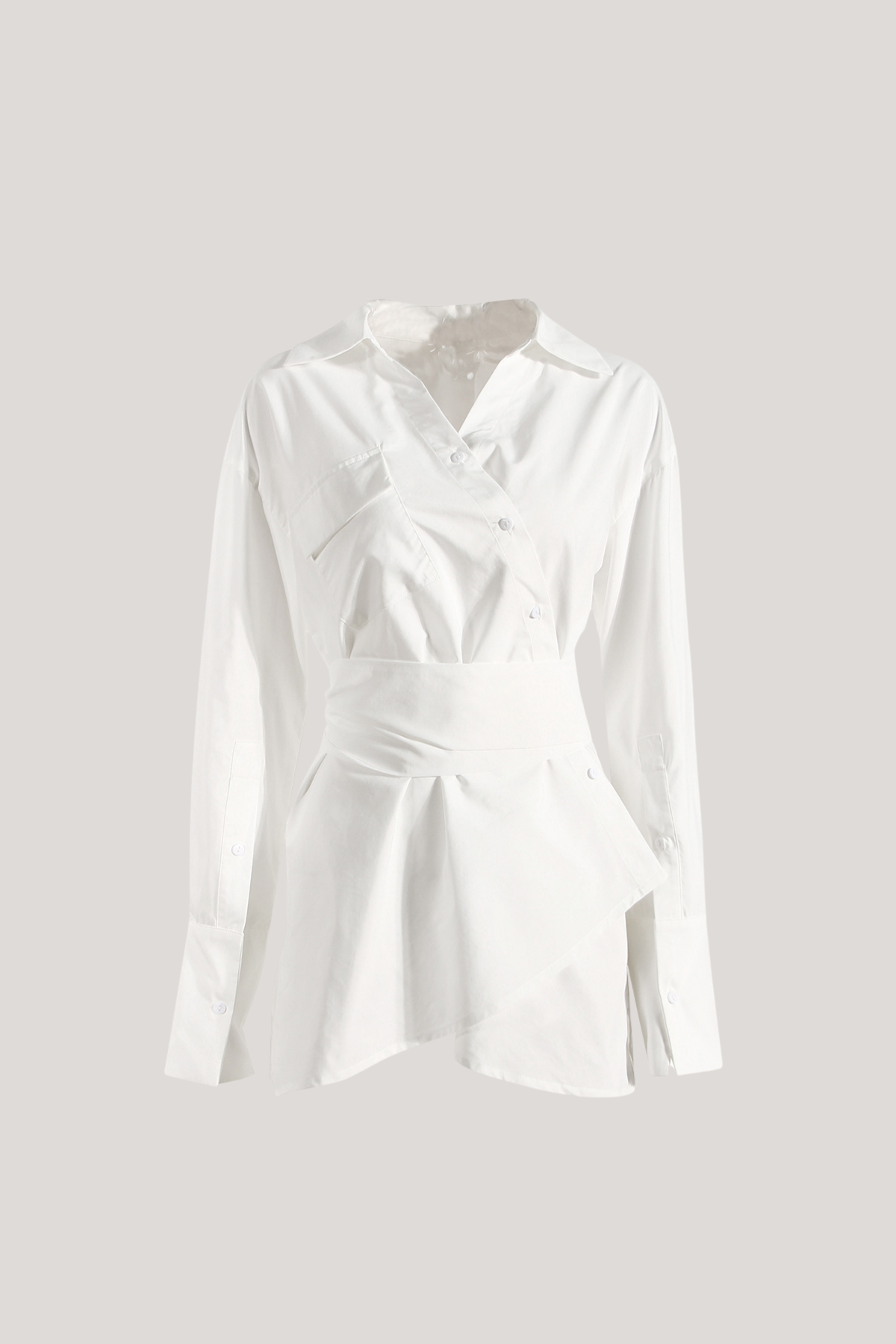 Athena Asymmetric Bodycon Shirt