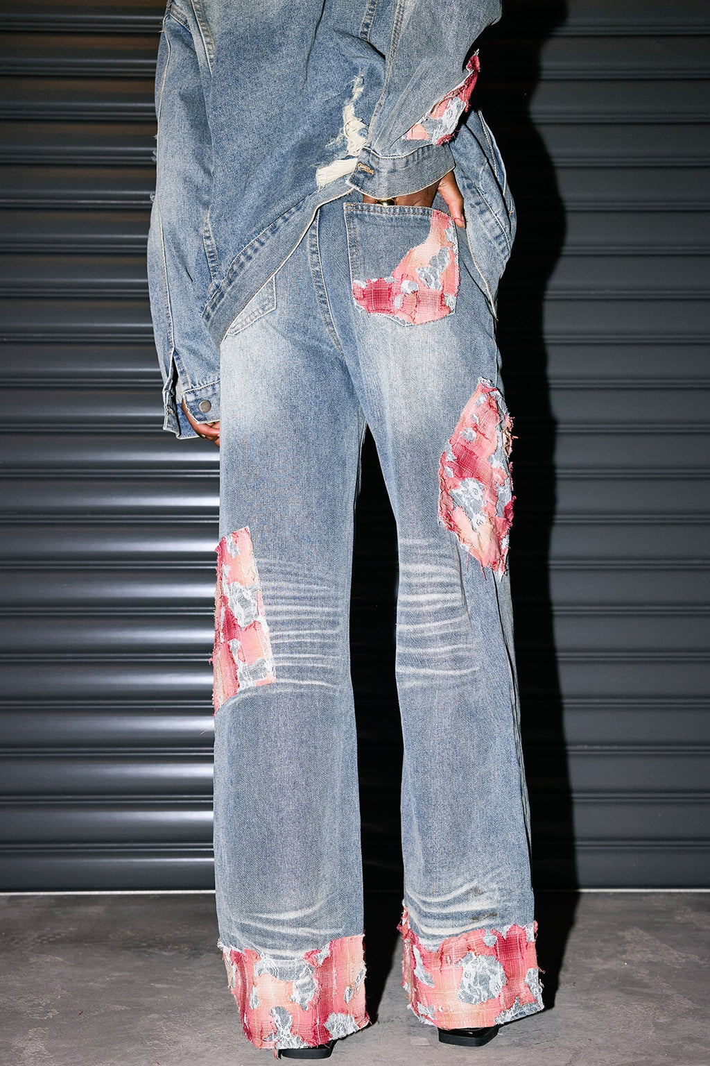 Avni Lace Torn Jeans