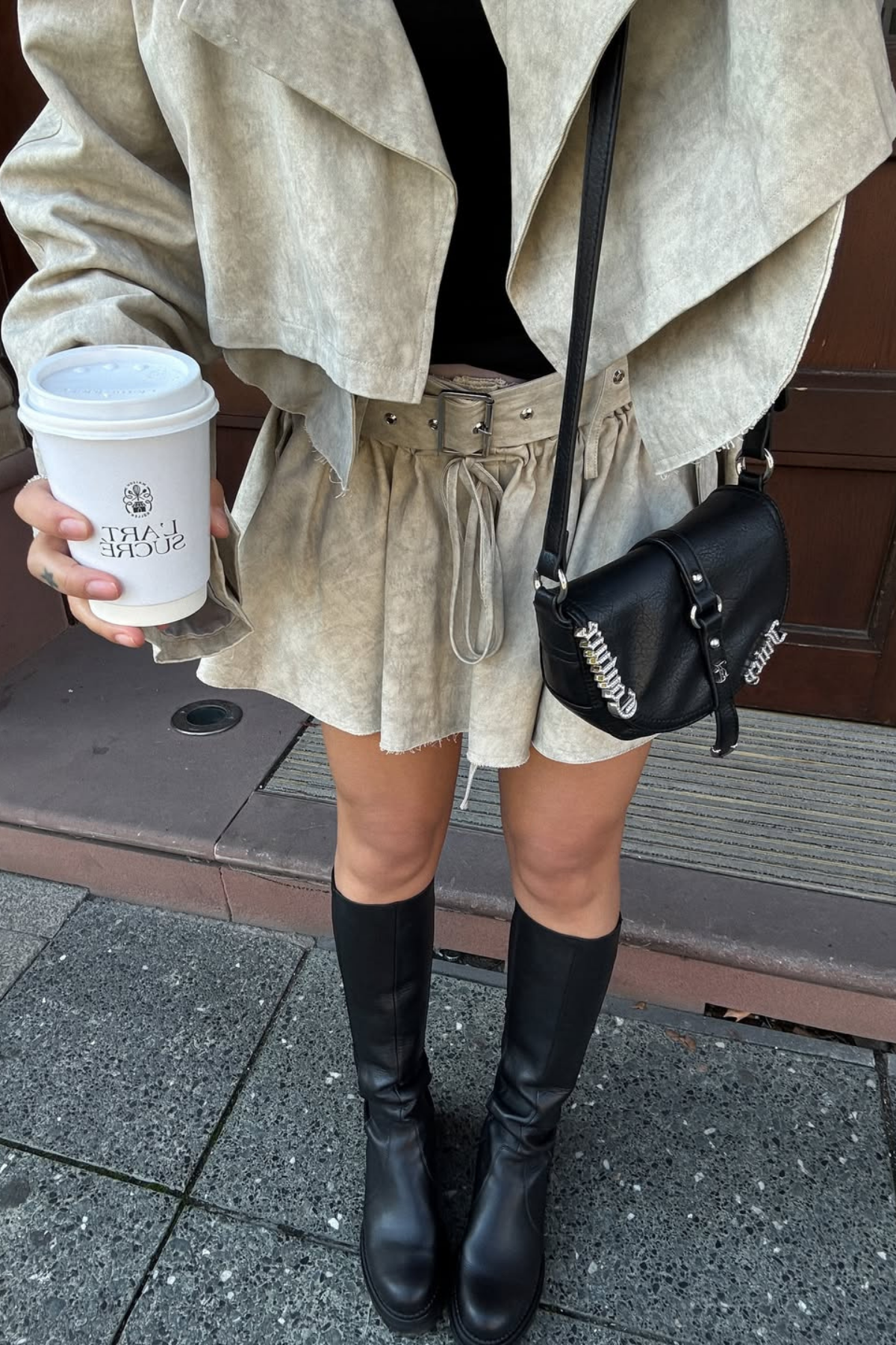 Aylani Camouflage Print Deconstruct Skirt Set