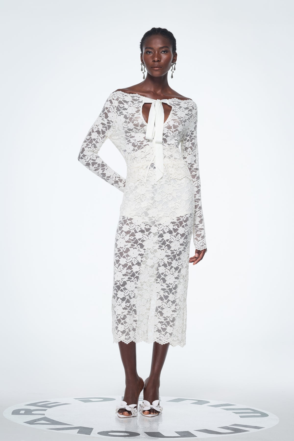 Babette Lace Cutout Skirt Set