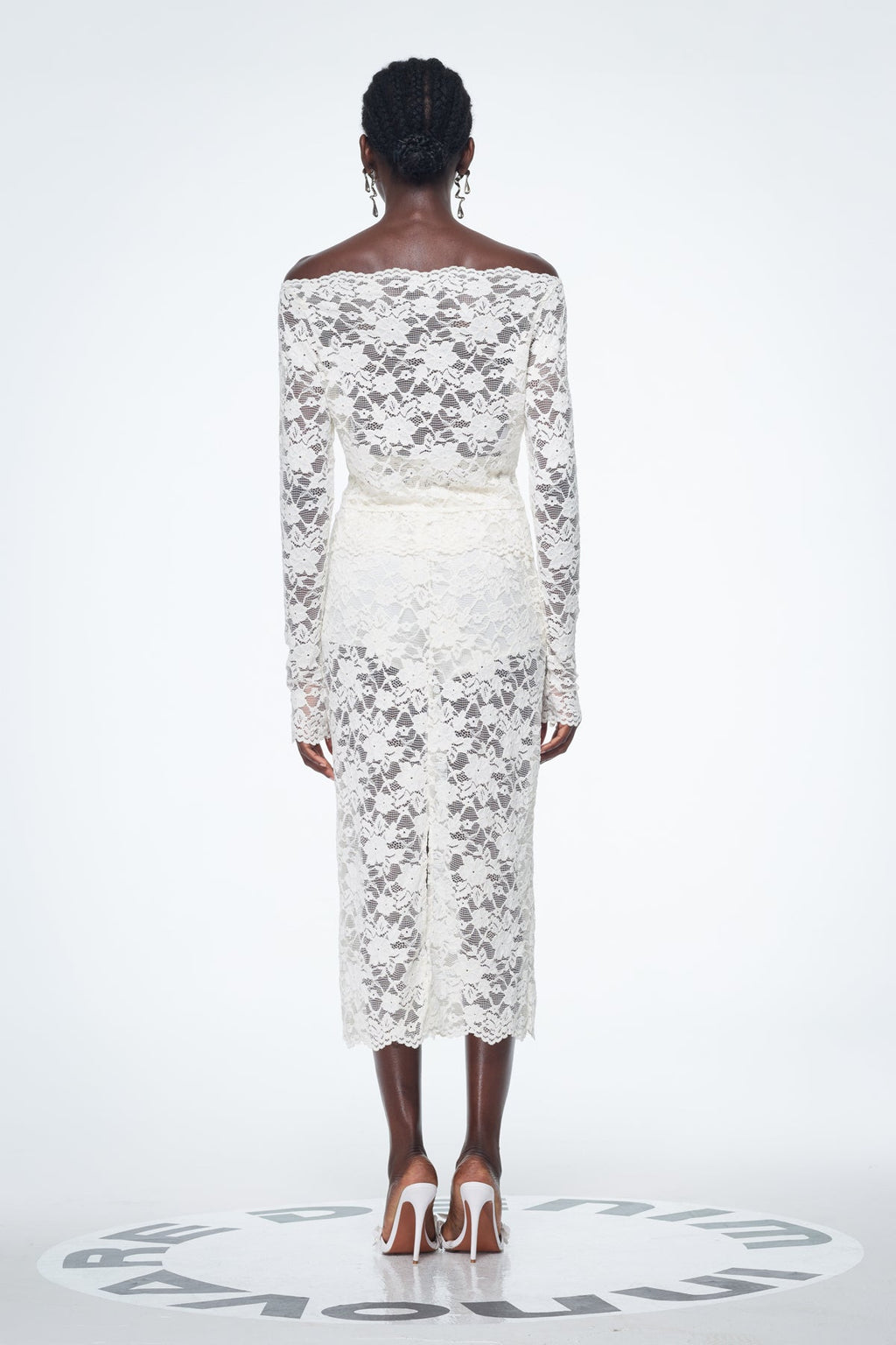 Babette Lace Cutout Skirt Set