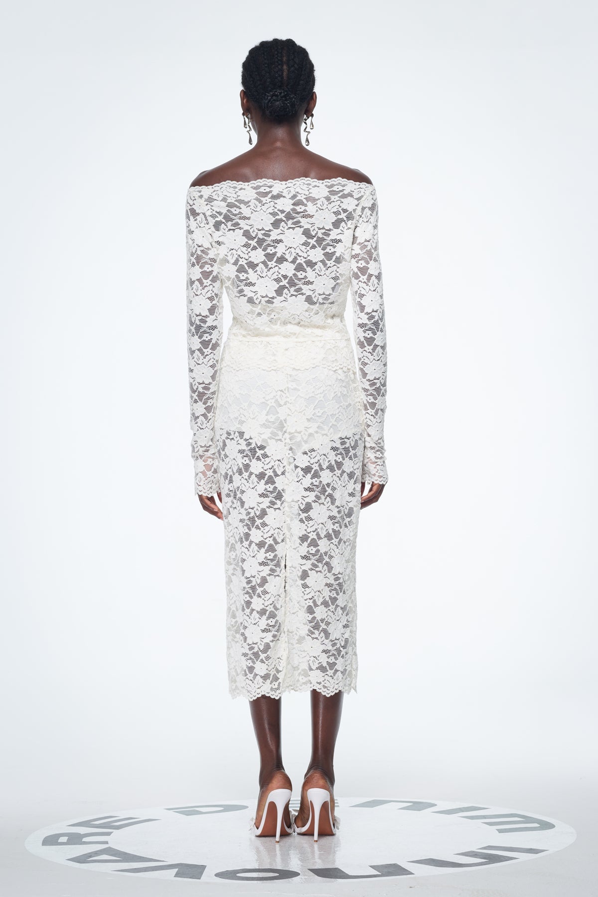 Babette Lace Cutout Skirt Set