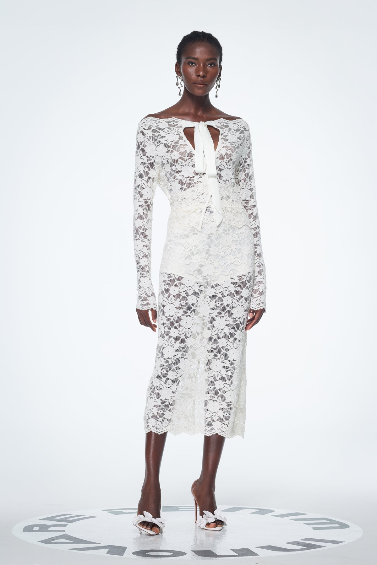 Babette Lace Cutout Skirt Set