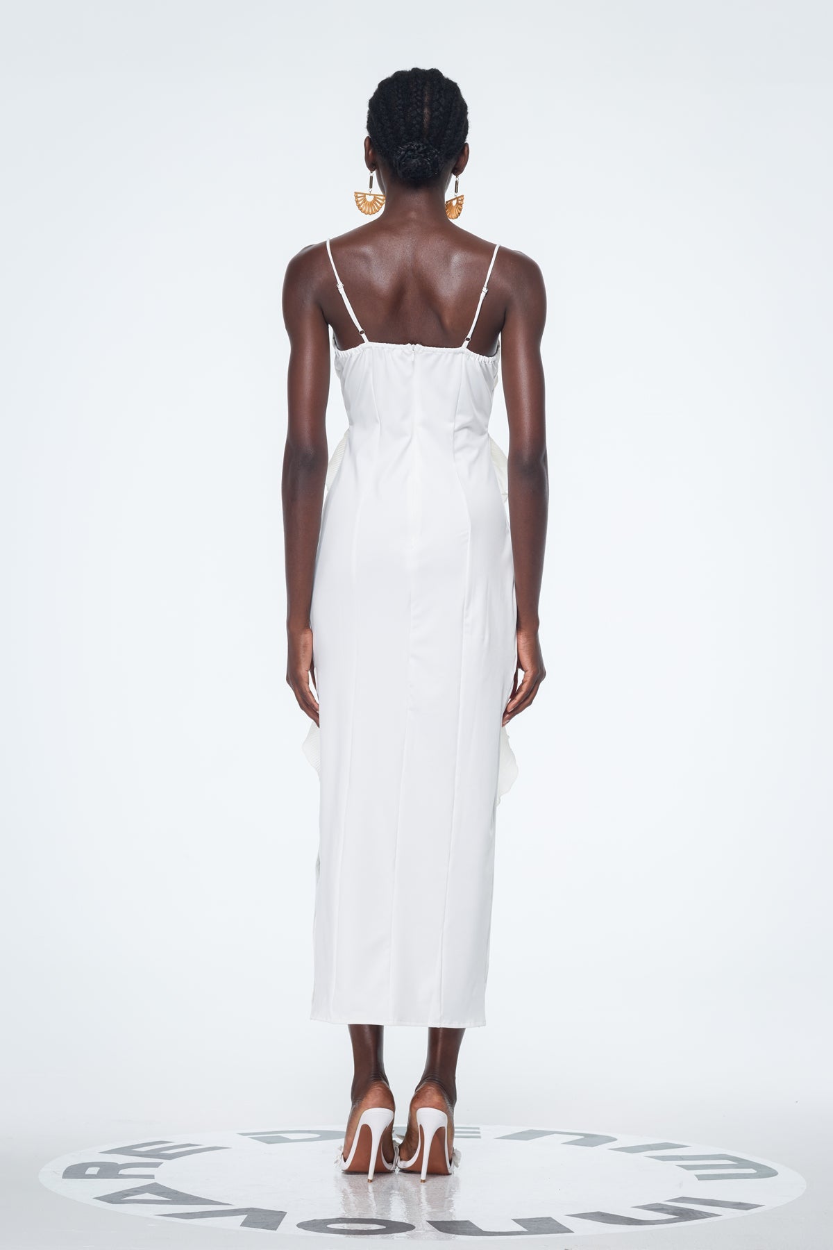 Bachtiar Spaghetti Split Maxi Dress