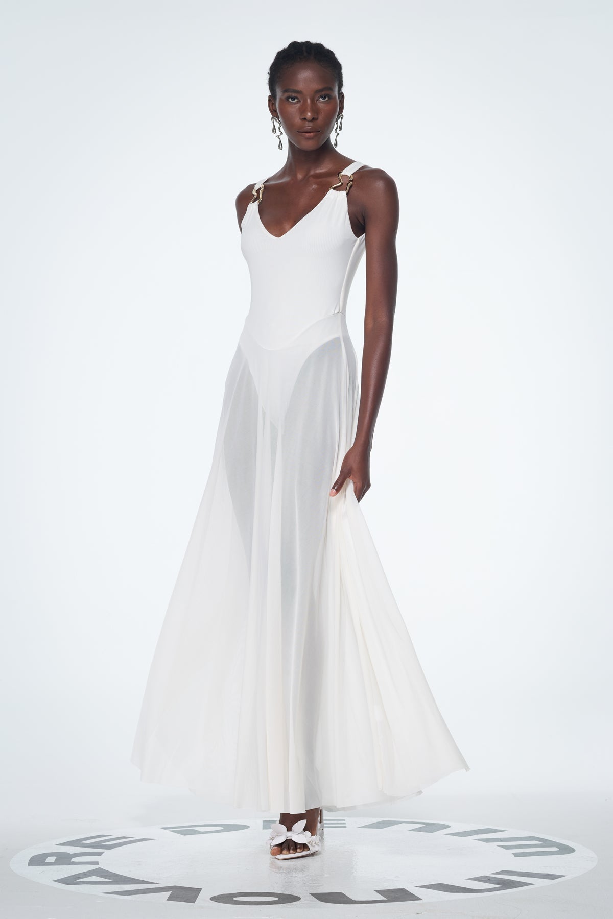 Bada Mesh Sleeveless Maxi Dress