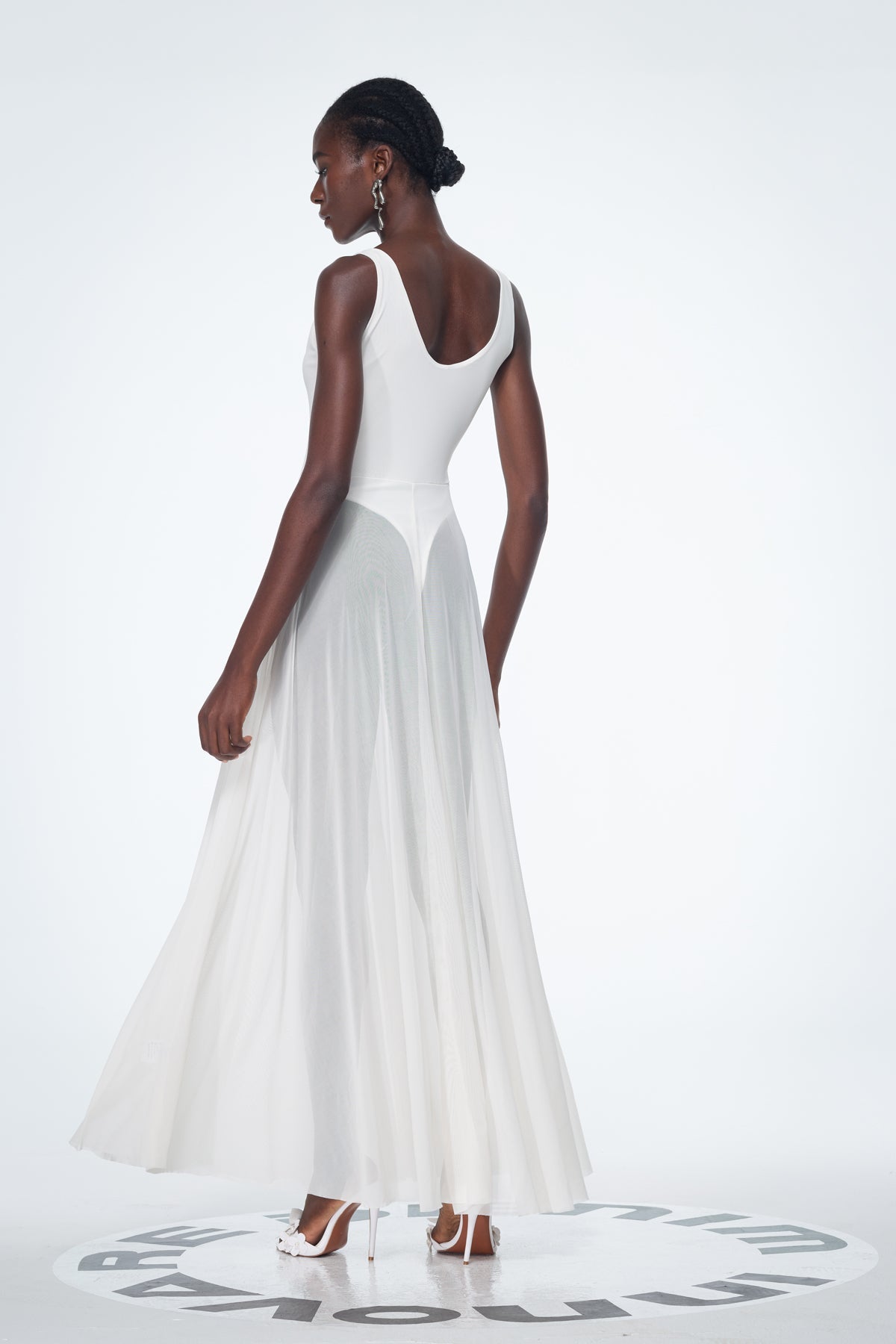 Bada Mesh Sleeveless Maxi Dress