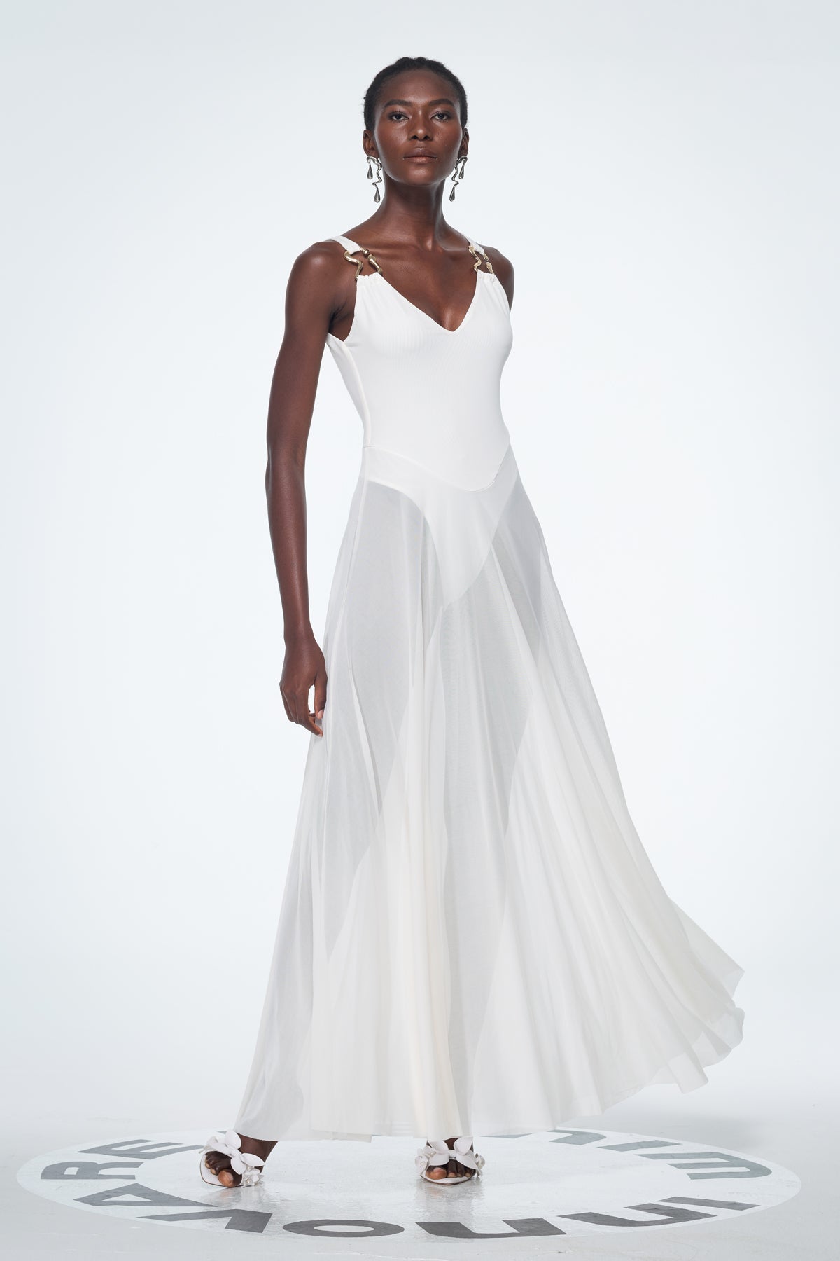 Bada Mesh Sleeveless Maxi Dress