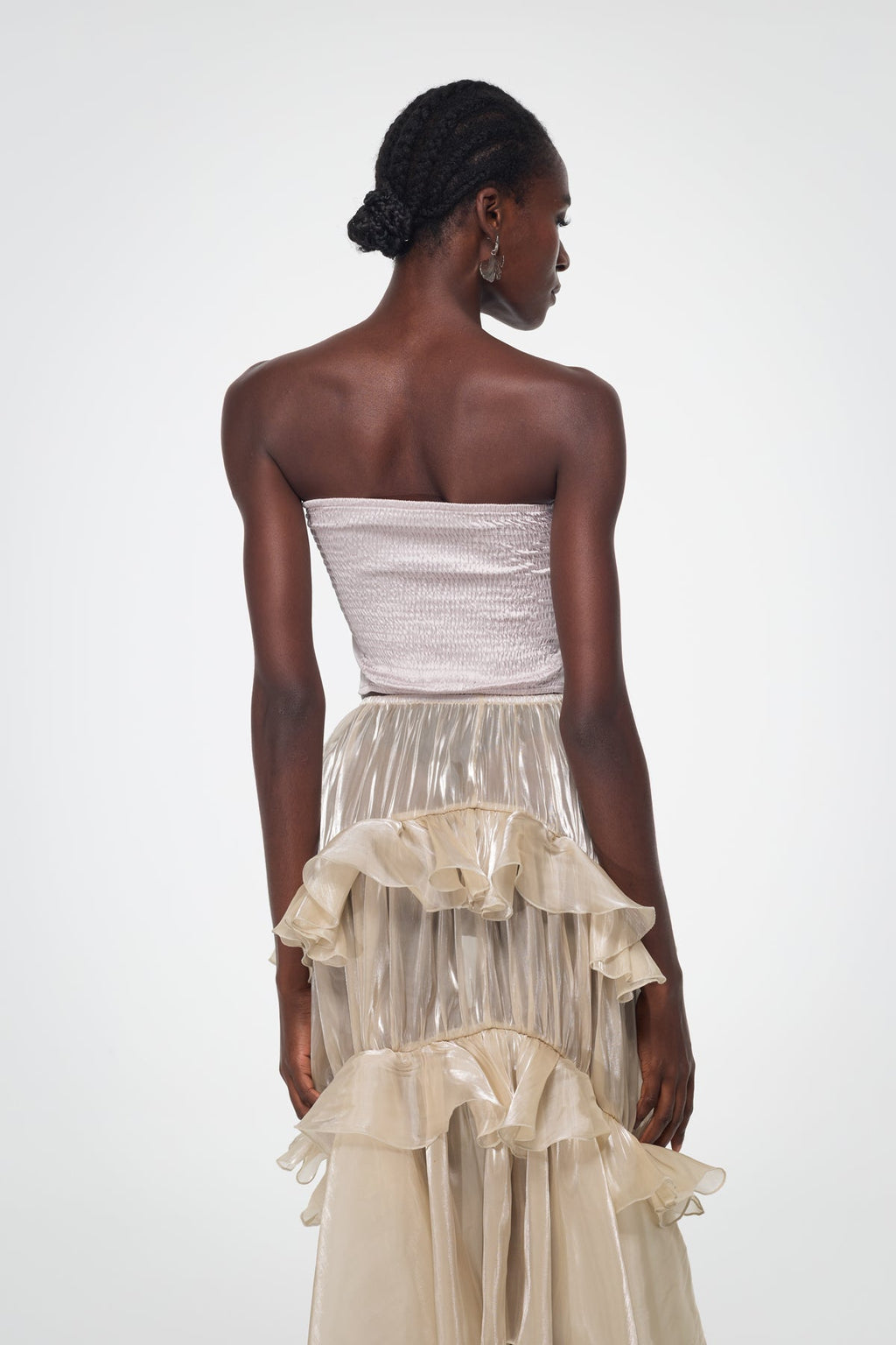 Bahar Lace Mesh Spaghetti Top