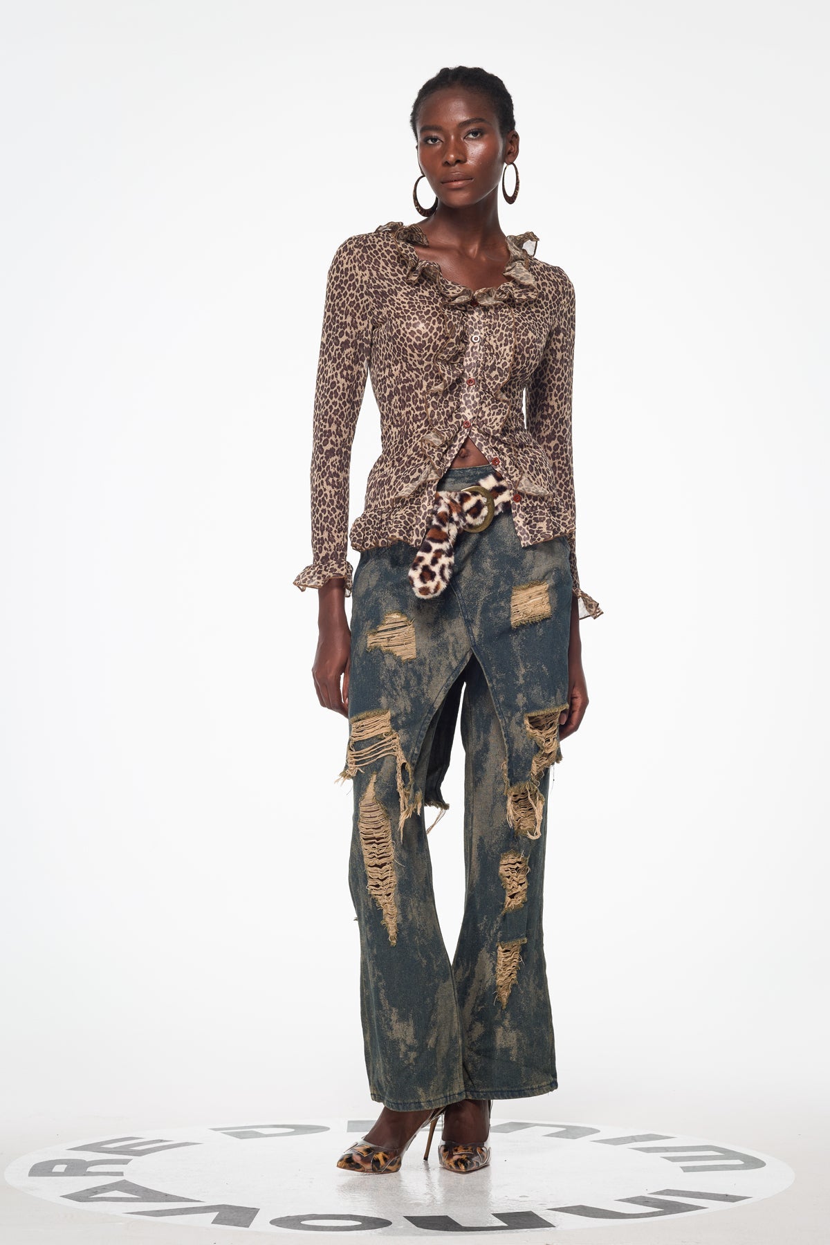 Bairrfhionn Ripped Deconstruct Jeans