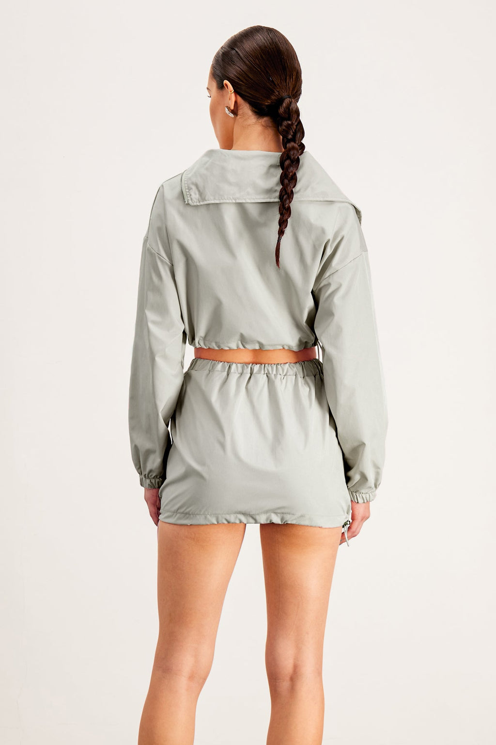 Baltasar Deconstruct Asymmetric Pocket Skirt Set In Khaki