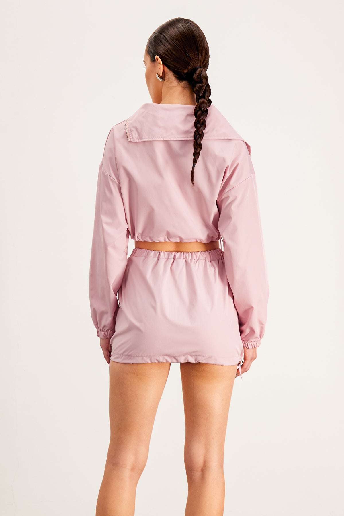 Baltasar Deconstruct Asymmetric Pocket Skirt Set In Pink