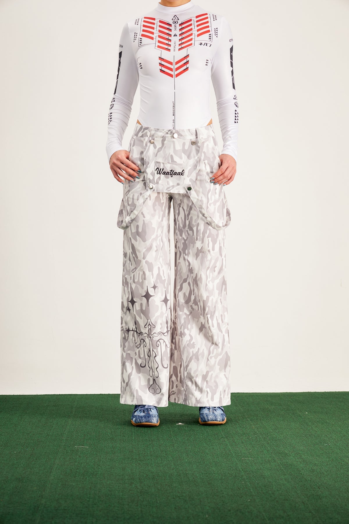 Baltazar Deconstruct Camouflage Print Pants