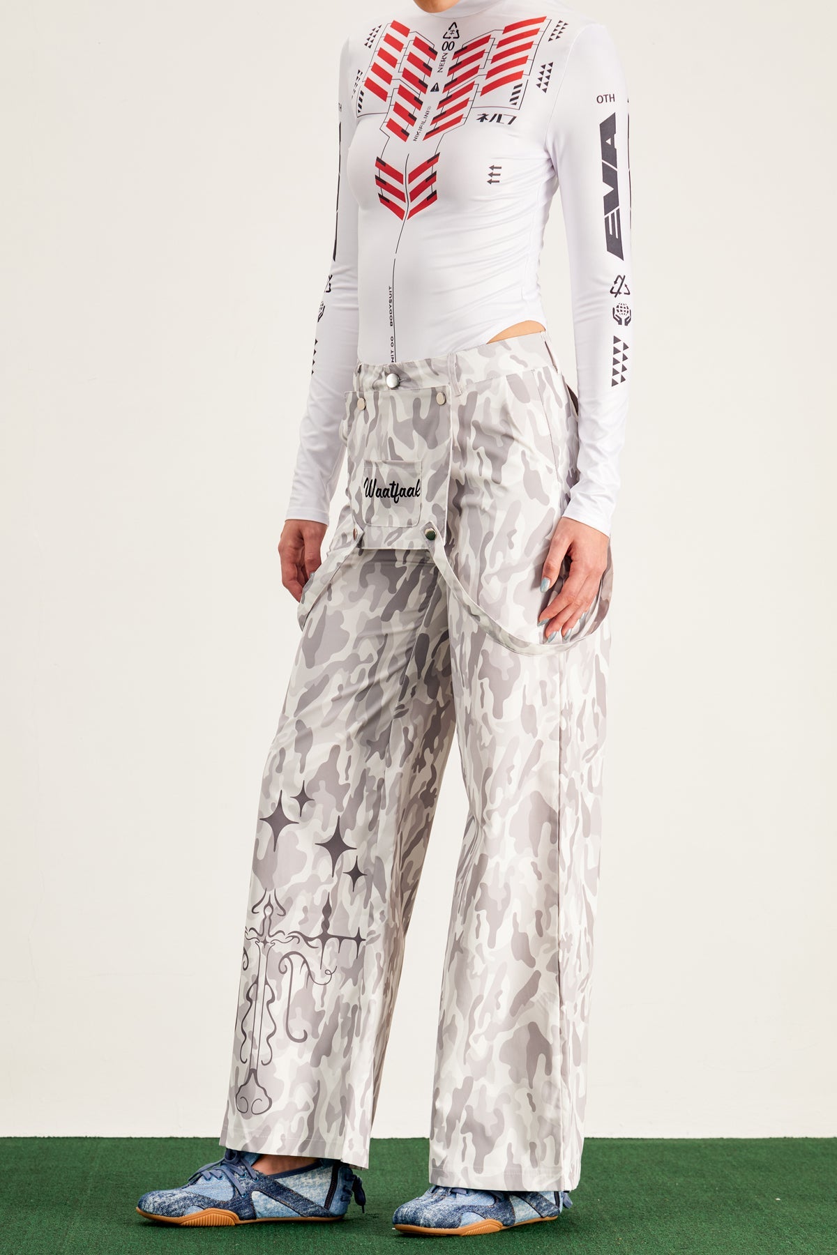 Baltazar Deconstruct Camouflage Print Pants