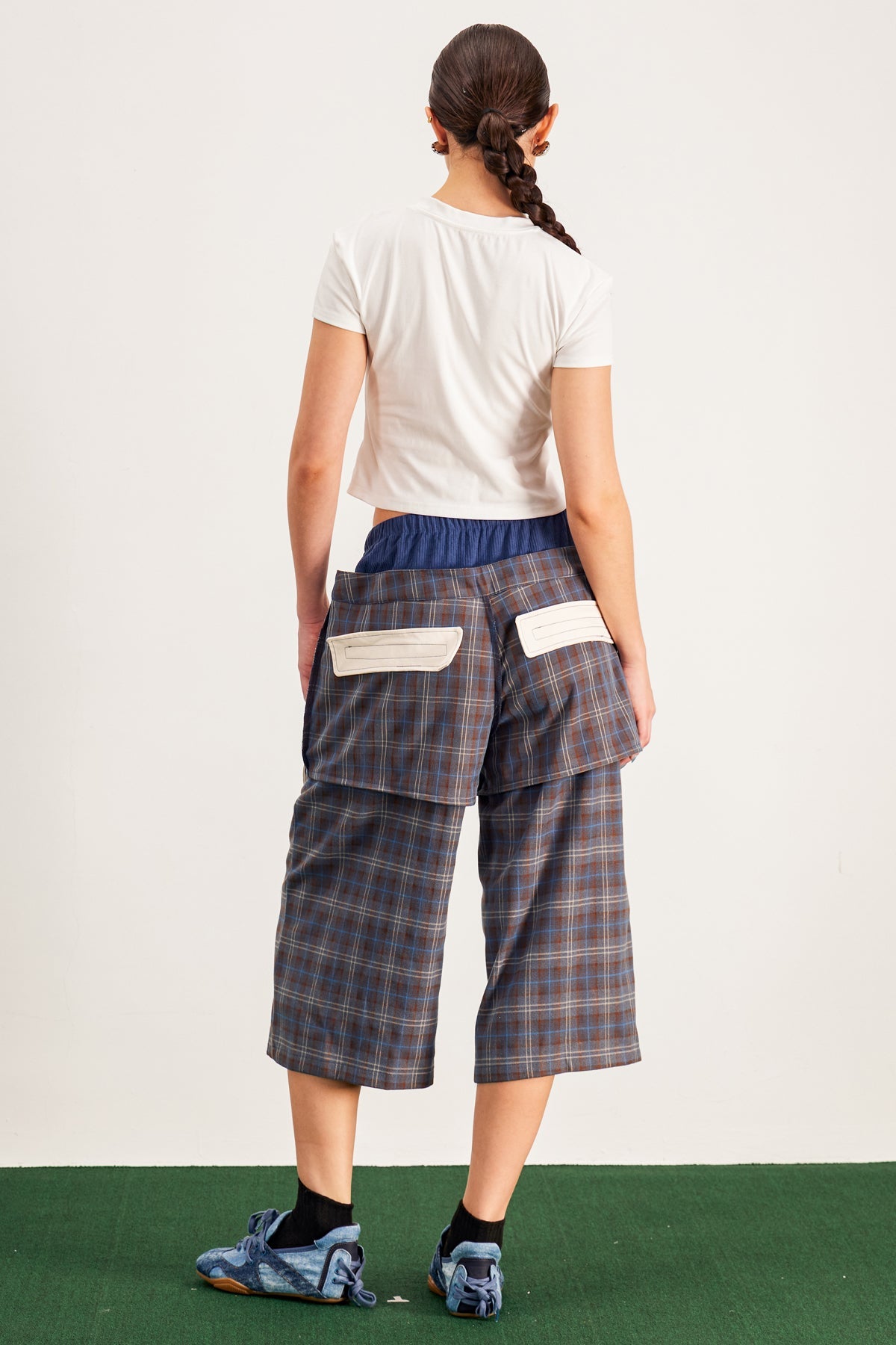 Baptiste Plaid Star Wide Leg Pants