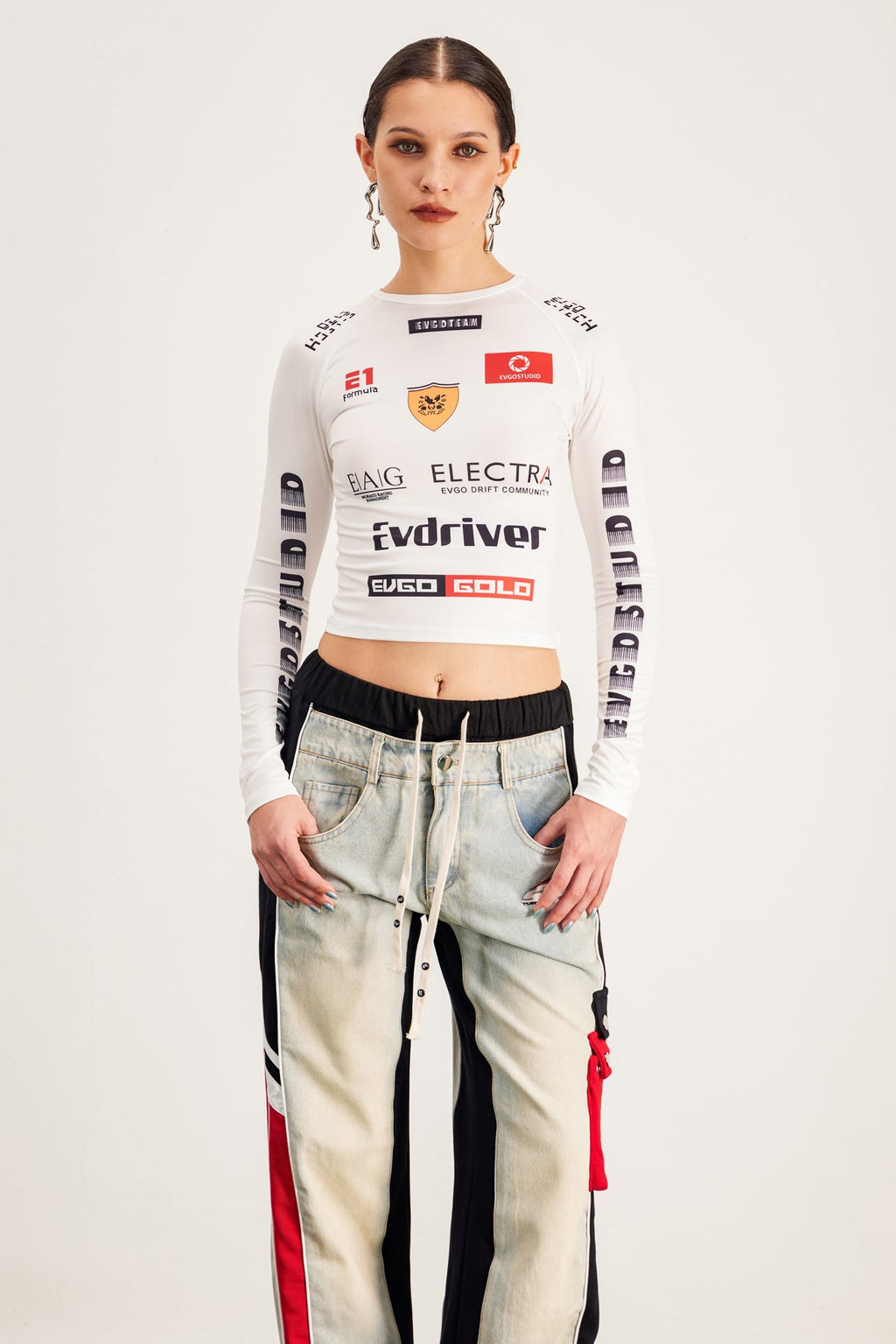 Baqir Print Bodycon Top