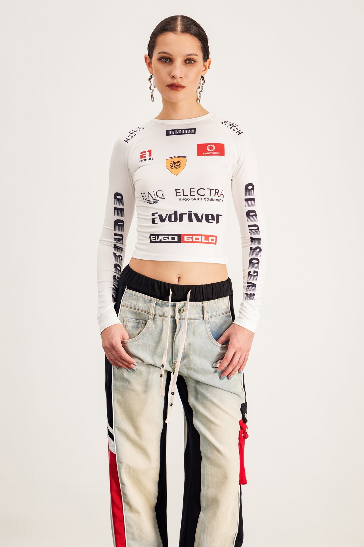 Baqir Print Bodycon Top