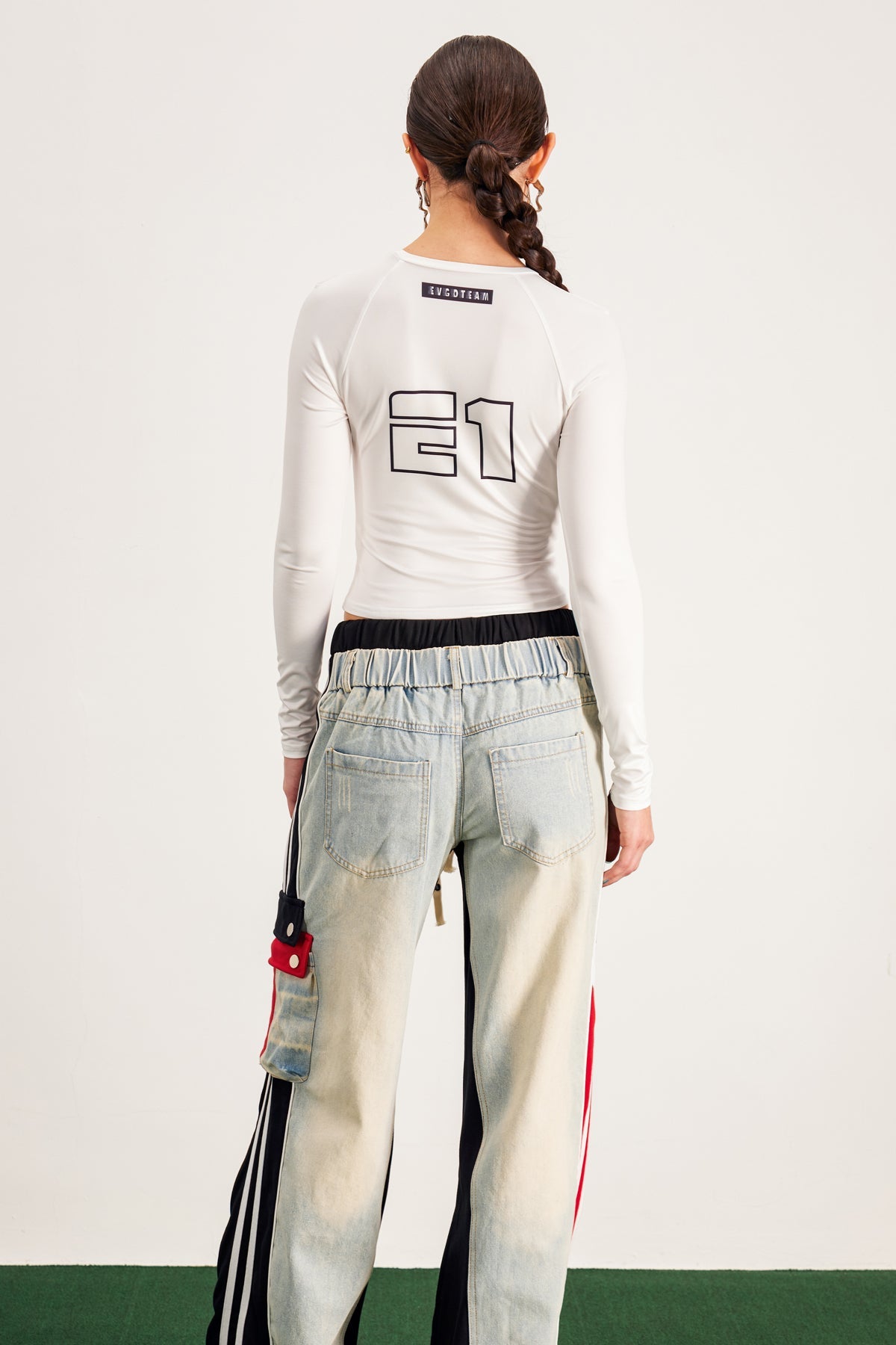 Baqir Print Bodycon Top