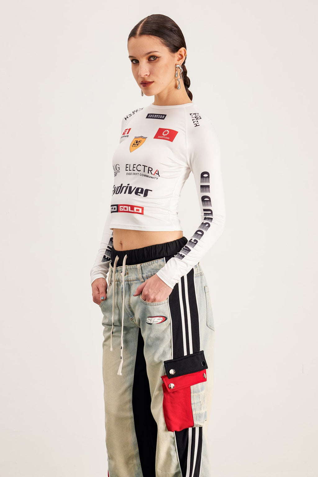 Baqir Print Bodycon Top