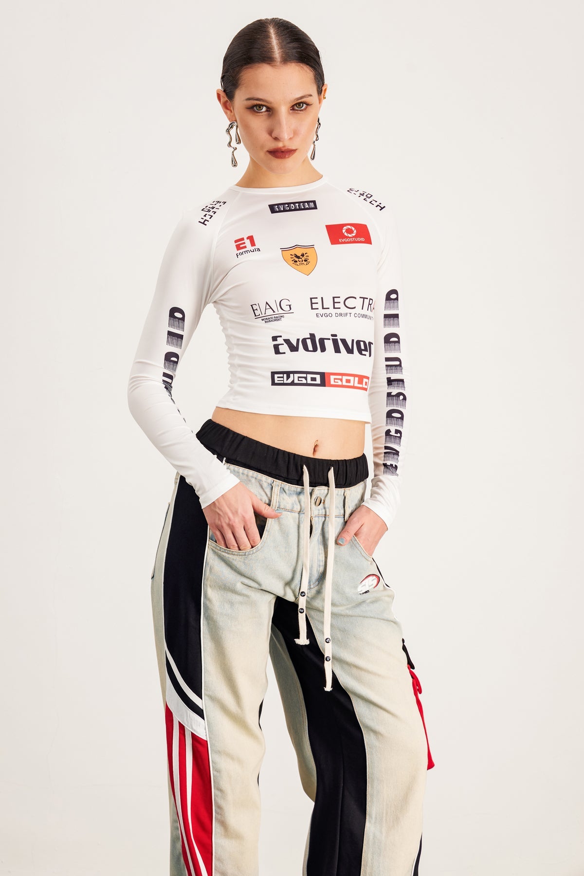 Baqir Print Bodycon Top