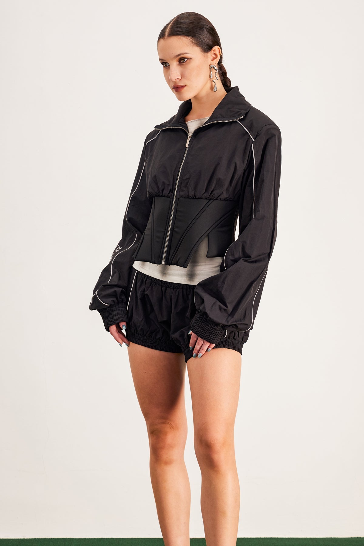 Baraz Embroidered Drawstring Pants Set