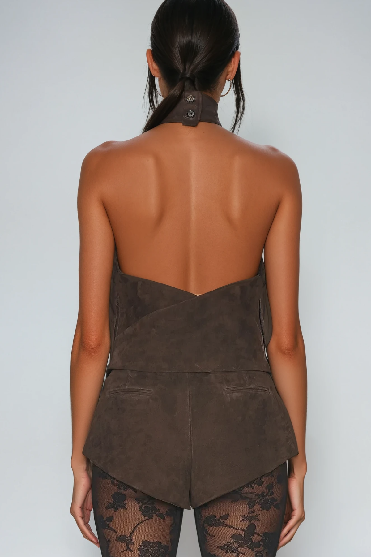 Bartolomea Suede Buckle Mini Pants