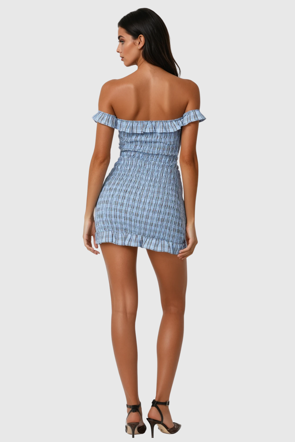 Basya Strapless Stripe Bodycon Mini Dress