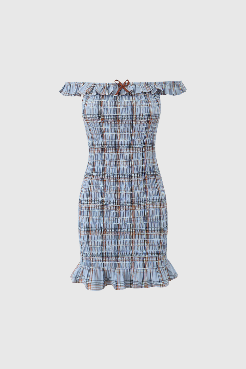 Basya Strapless Stripe Bodycon Mini Dress