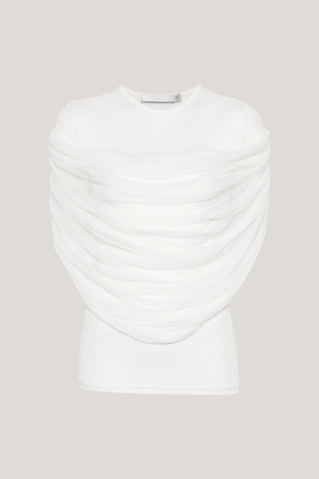 Batel Mesh Ruch T Shirt In White