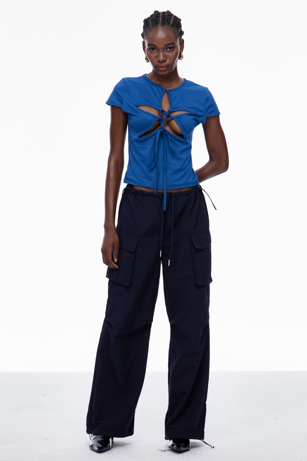 Battista Print Pocket Cargo Pants