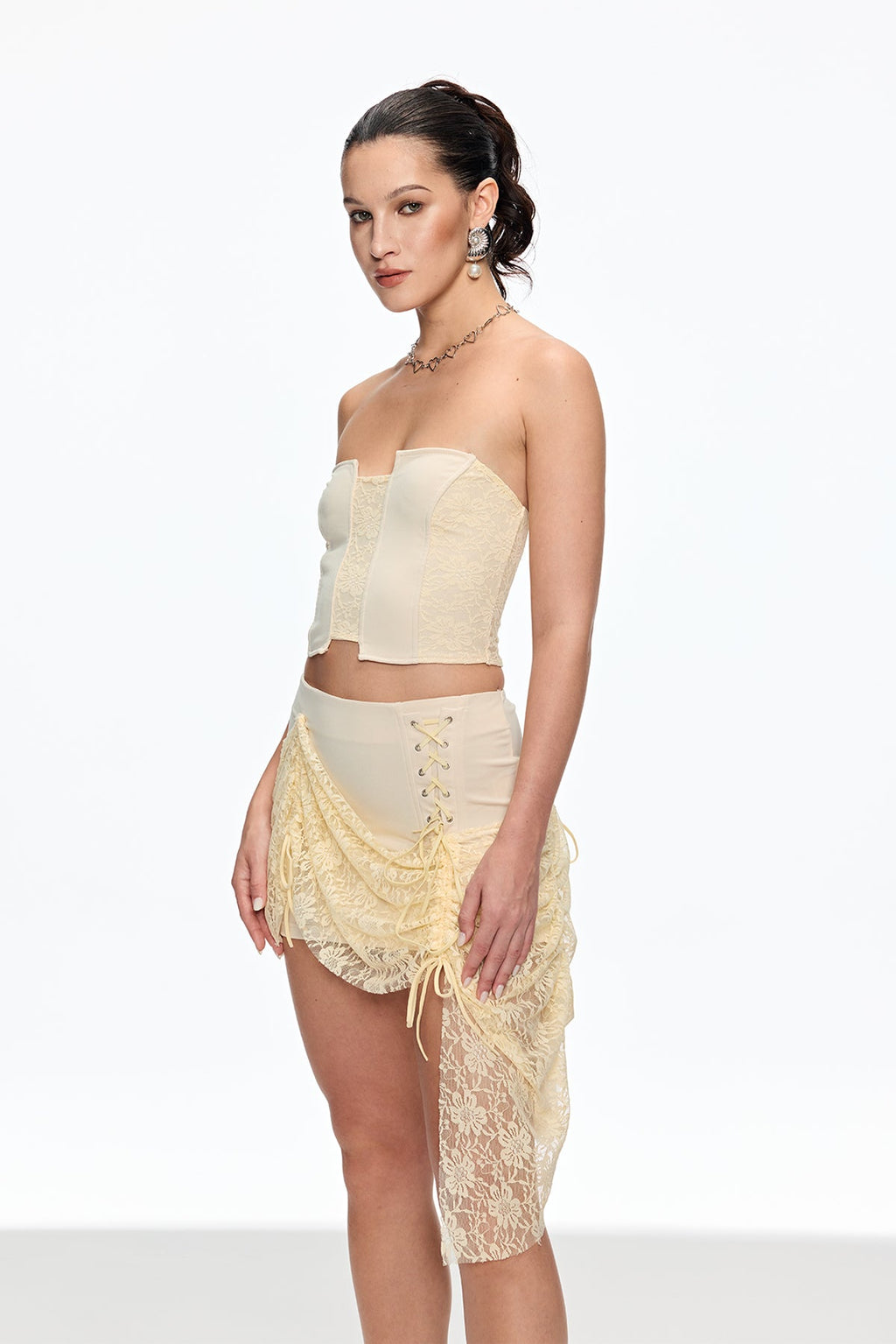 Batu Strapless Corset Skirt Set