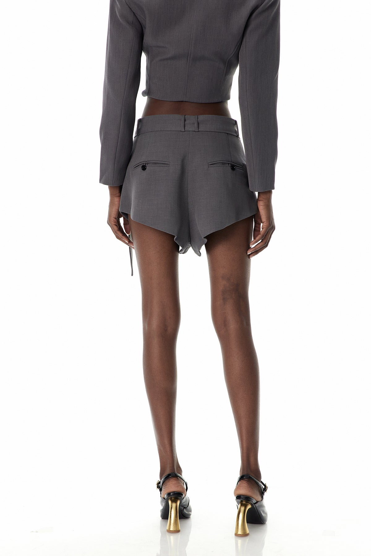 Behnam Crew Neck Button Pants Set