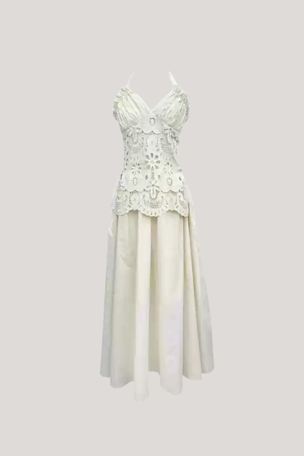 Belden Cutout Backless Lace Up Ruch Maxi Dress