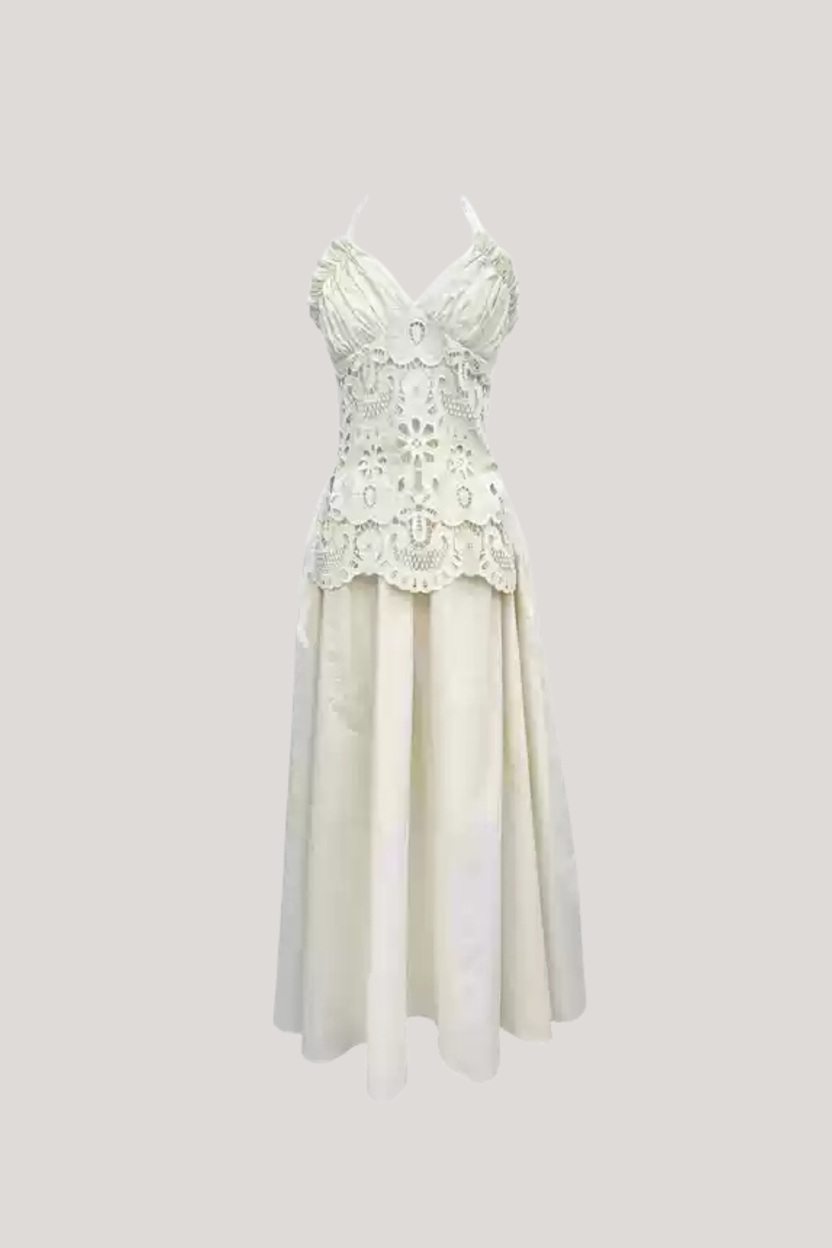 Belden Cutout Backless Lace Up Ruch Maxi Dress