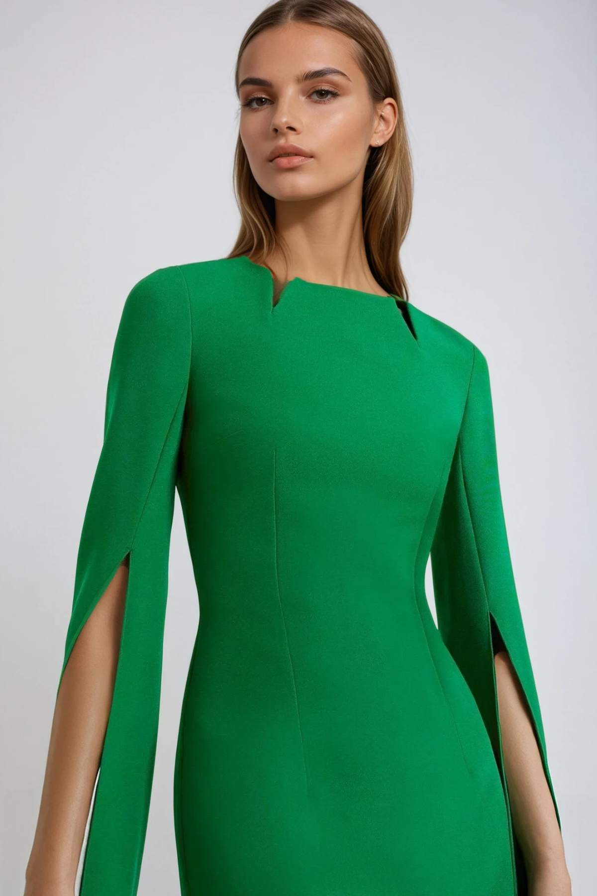 Belen Shawl Split Maxi Dress