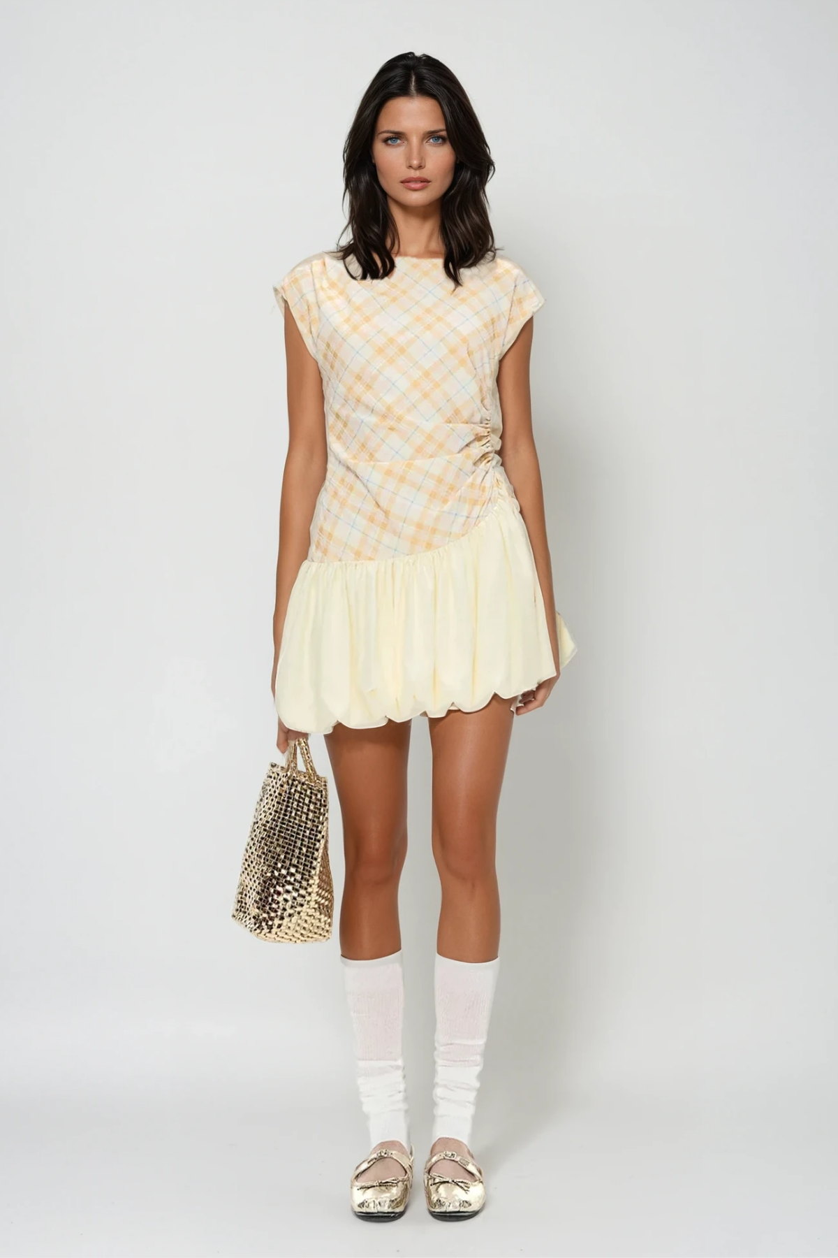 Berkant Plaid Mini Dress