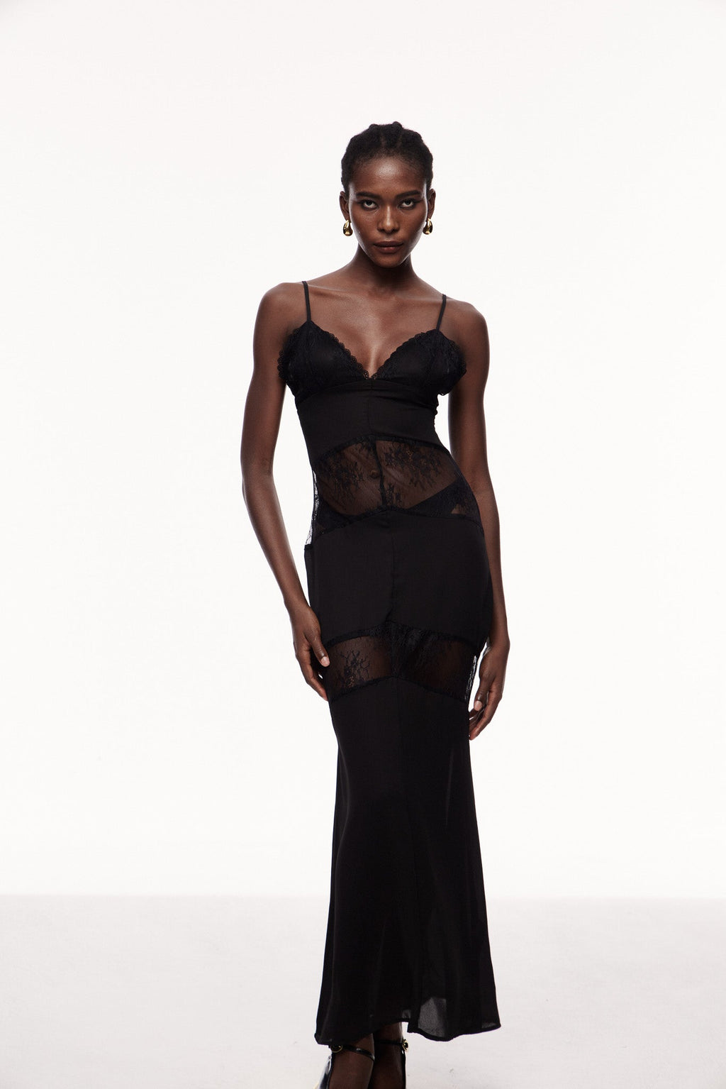 Bernal Lace Cutout Floral Maxi Dress